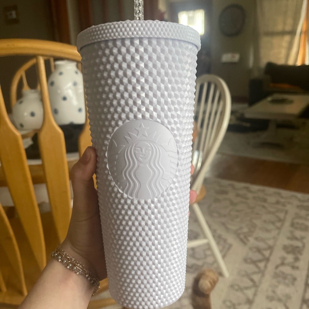 Starbucks White Studded Tumbler